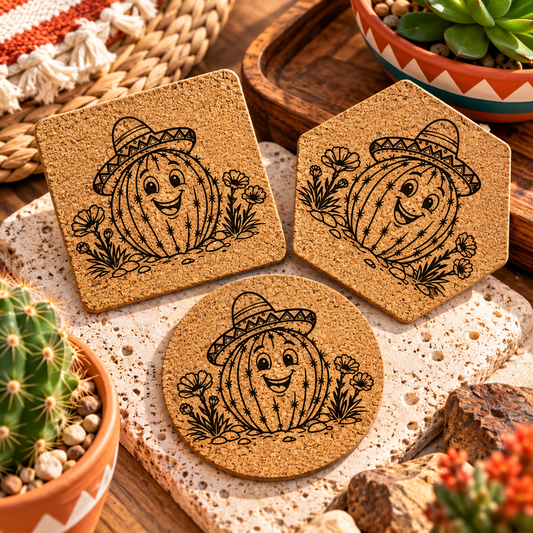 Sombrero Cactus Coaster-DQ Kreations