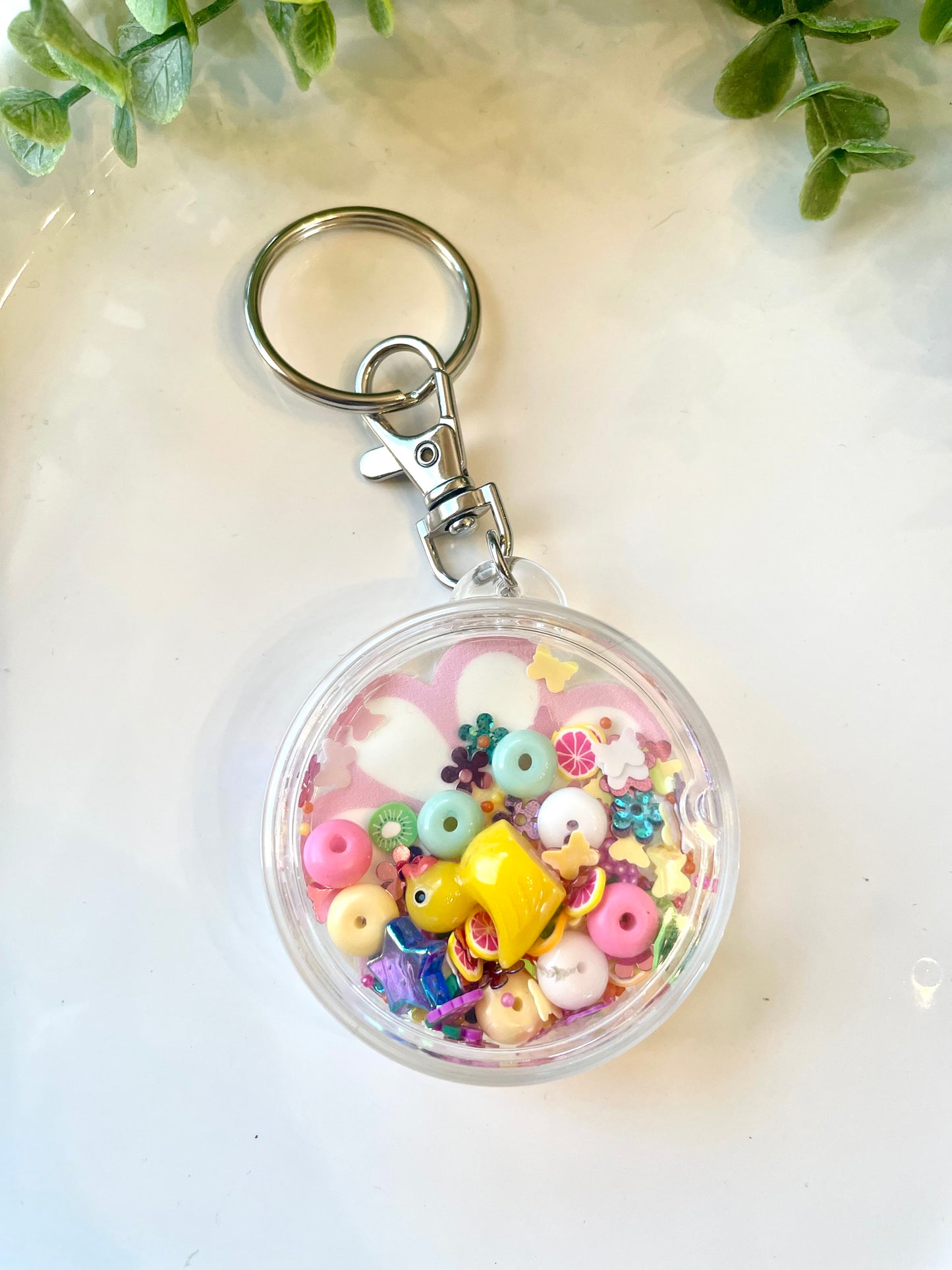 Cute Acrylic Shaker Keychains - Mimi Co Handmade Jewelry
