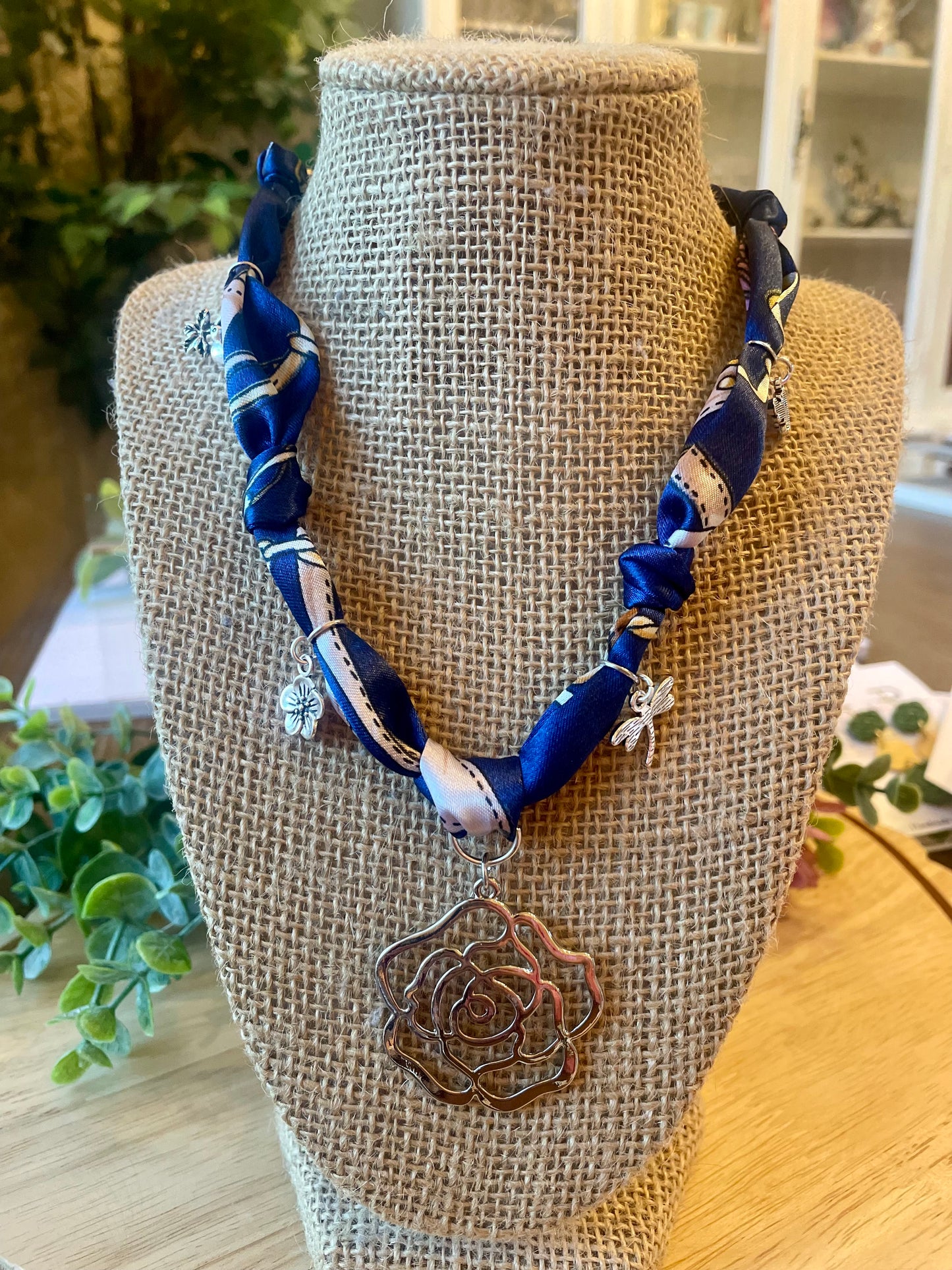 Scarf Necklace - Mimi Co Handmade Jewelry