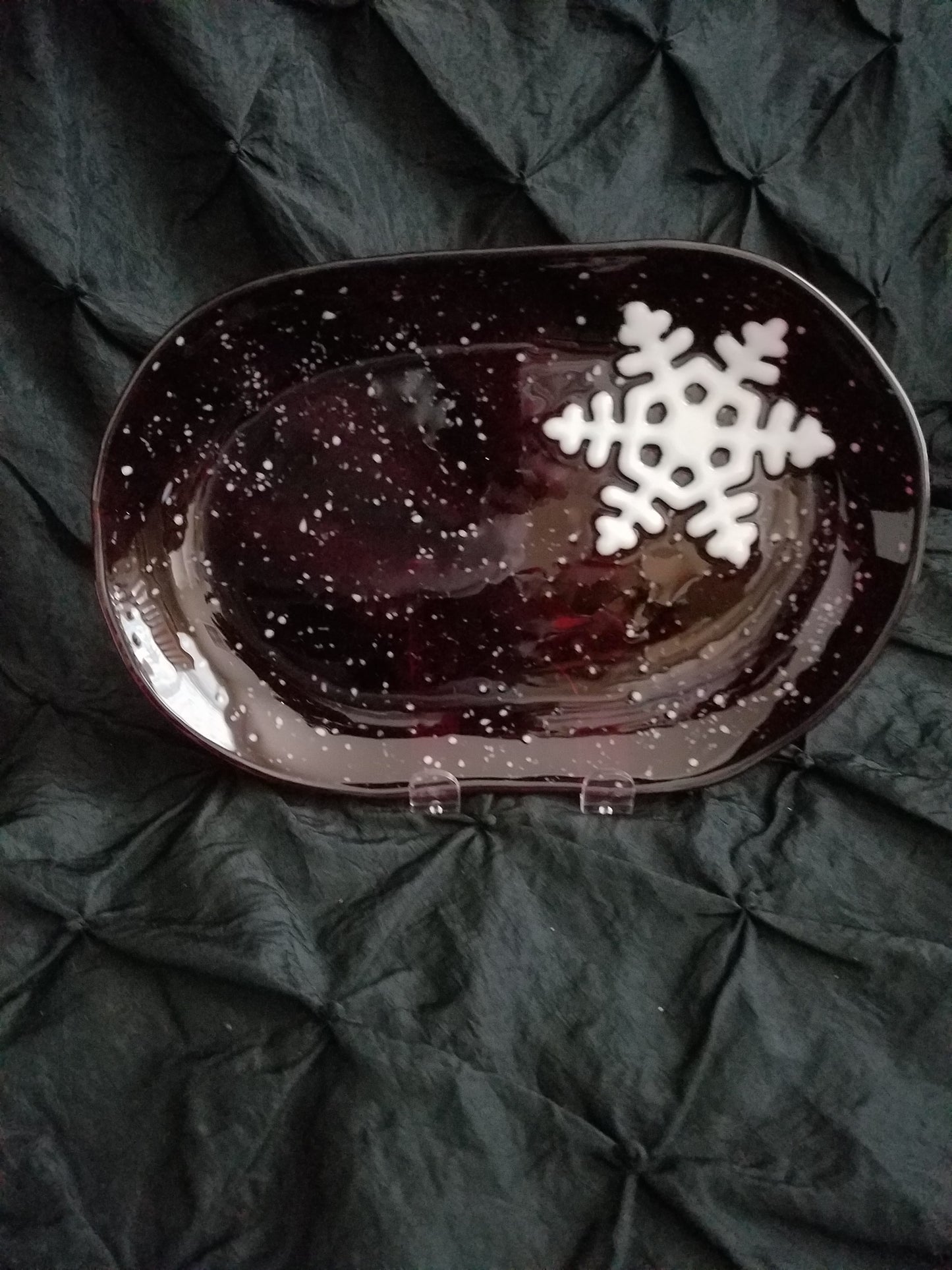Plate - Christmas Snowflakes