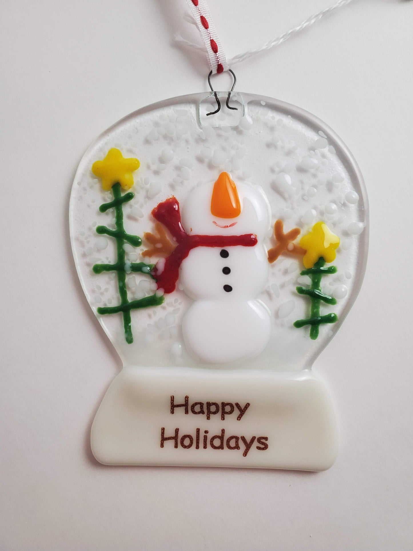 Ornament - Snowman Snow Globe