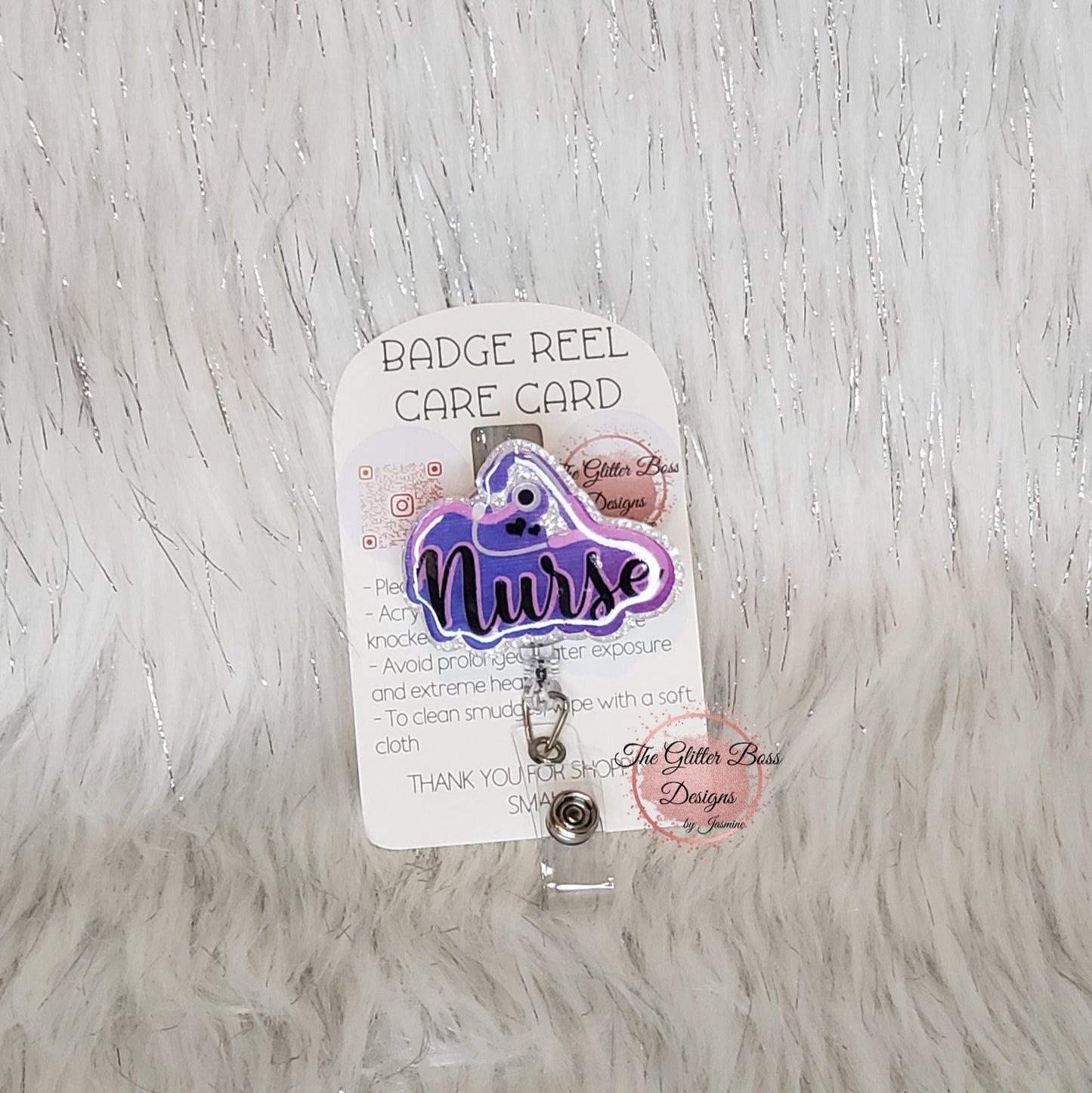 Badge Reels - Glitter Boss