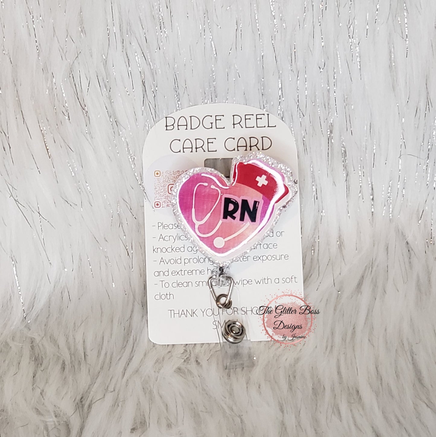 Badge Reels - Glitter Boss