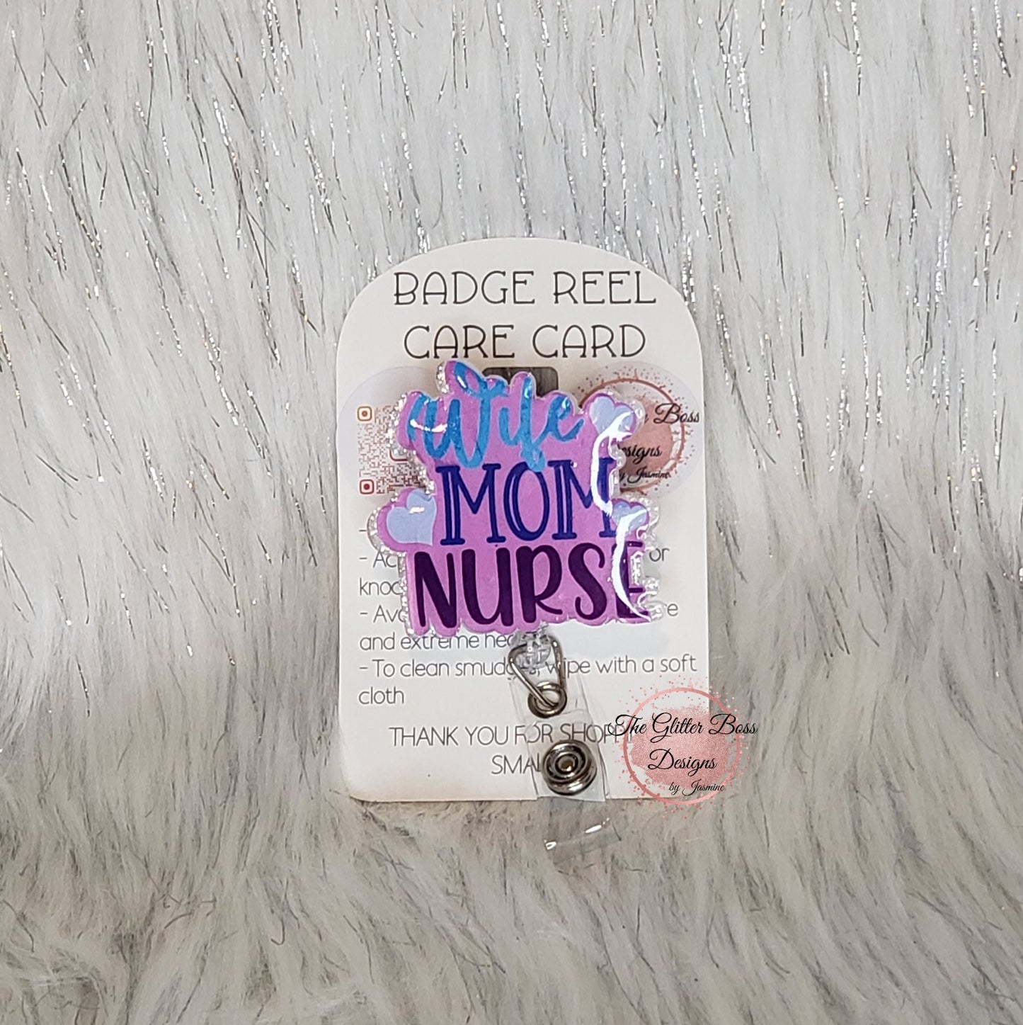 Badge Reels - Glitter Boss