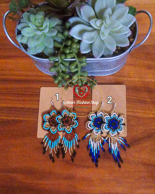Flower Beaded Earring @amorfashionshop