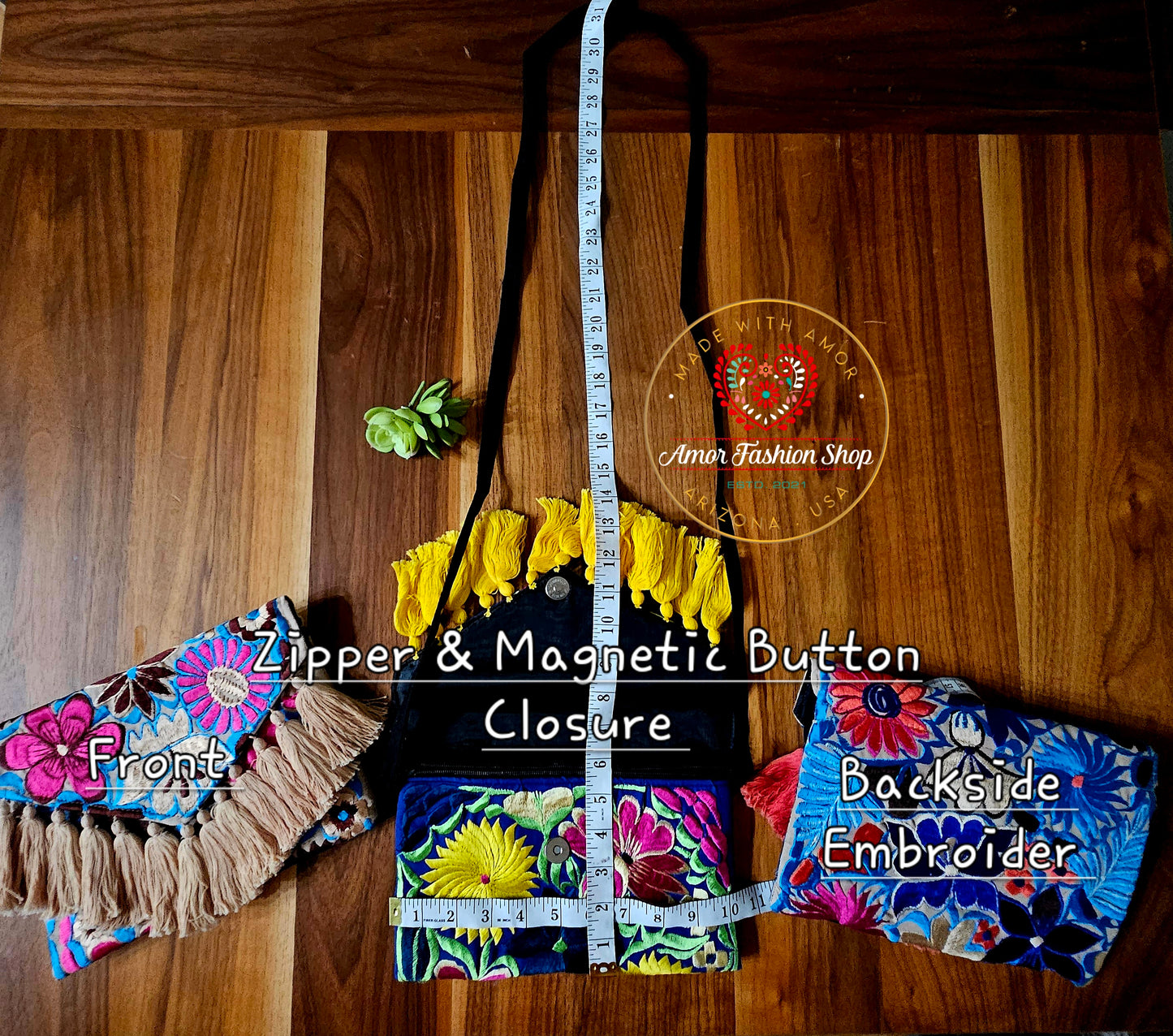 Bag Stylish Embroider Crossbody, Clutch @amorfashionshop