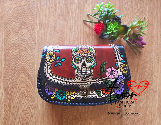 Bag - Leather Hand Painted (Minesota) @amorfashionshop