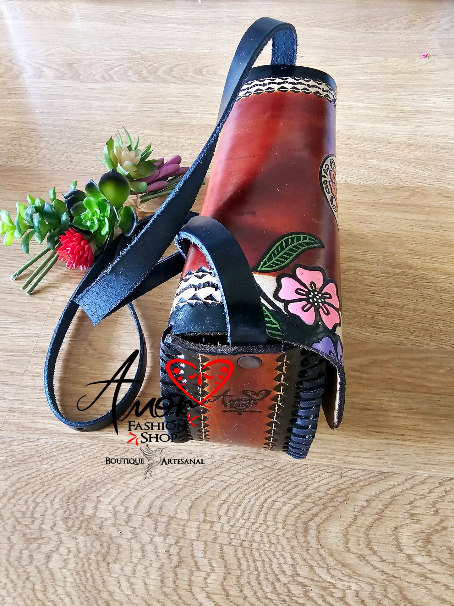 Bag - Leather Hand Painted (Minesota) @amorfashionshop