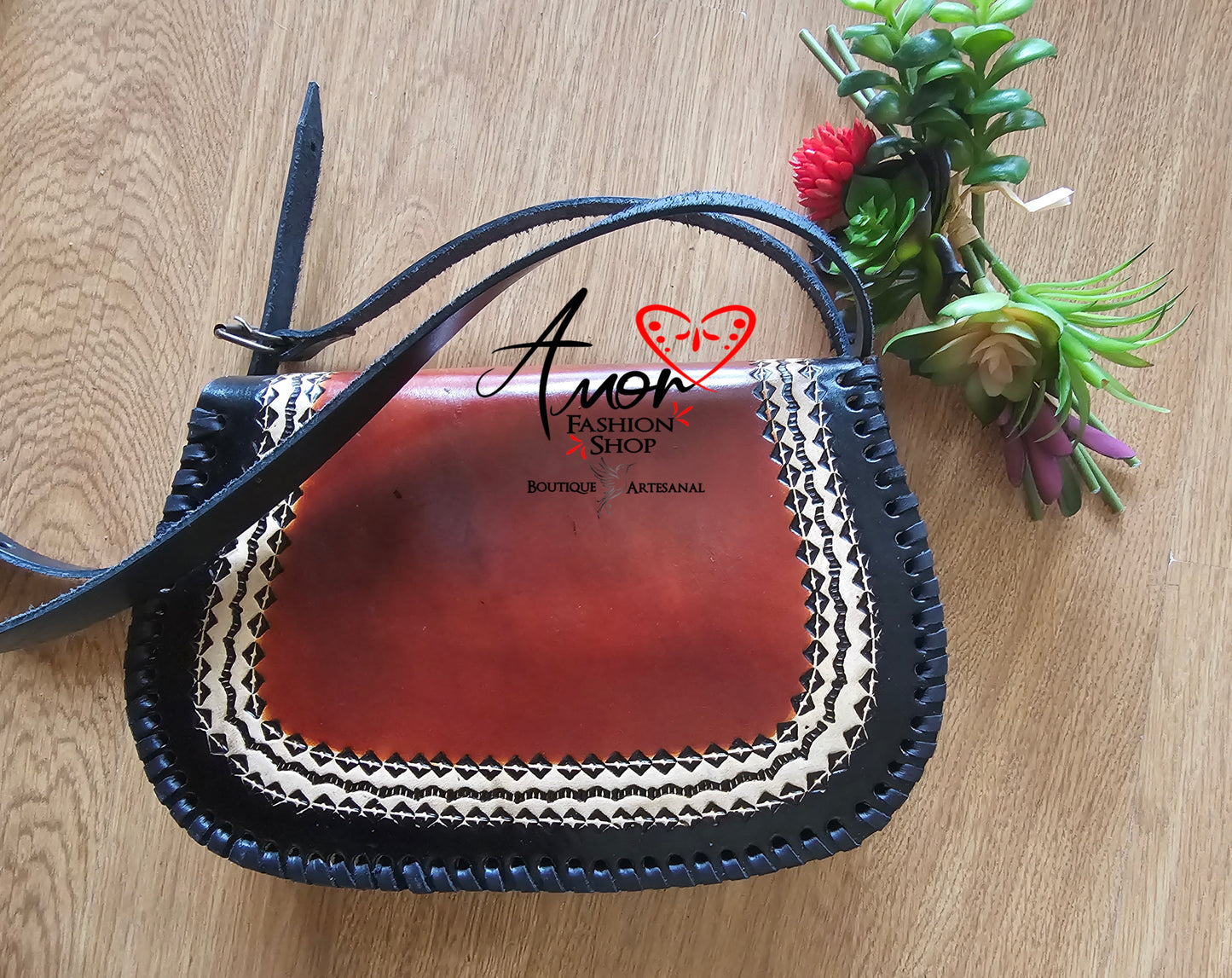 Bag - Leather Hand Painted (Minesota) @amorfashionshop
