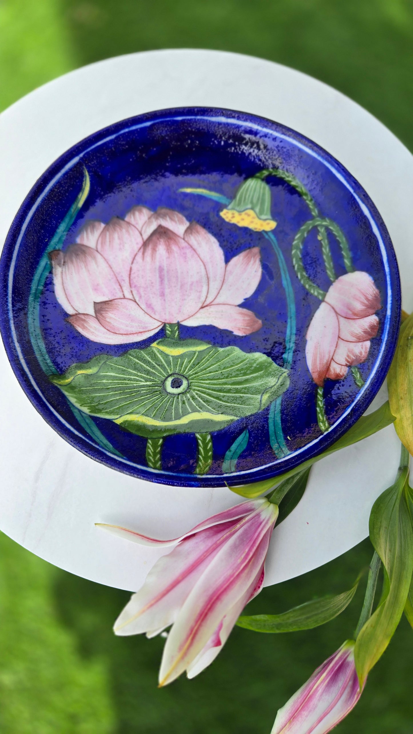 Handpainted 10'' inch plates - Earthenbymalvika