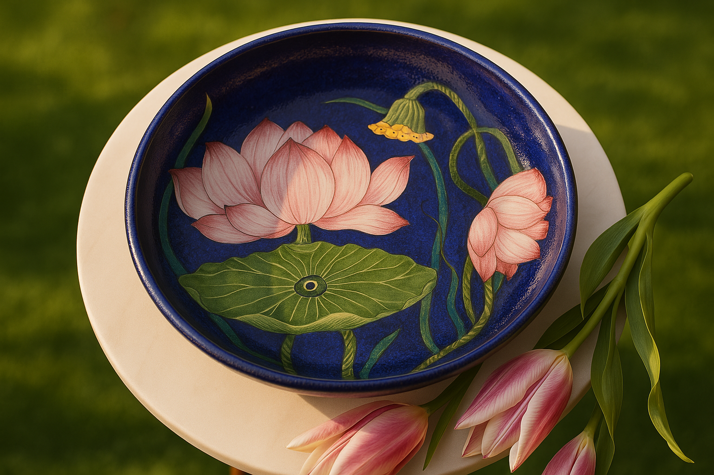 Handpainted 10'' inch plates - Earthenbymalvika