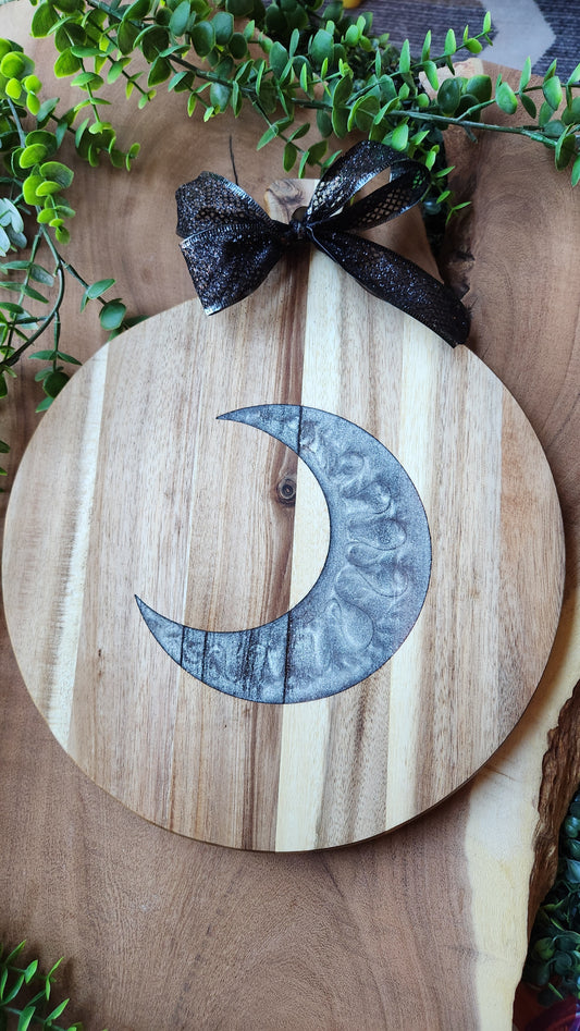 Round Resin Serving Board - The Laser Canvas