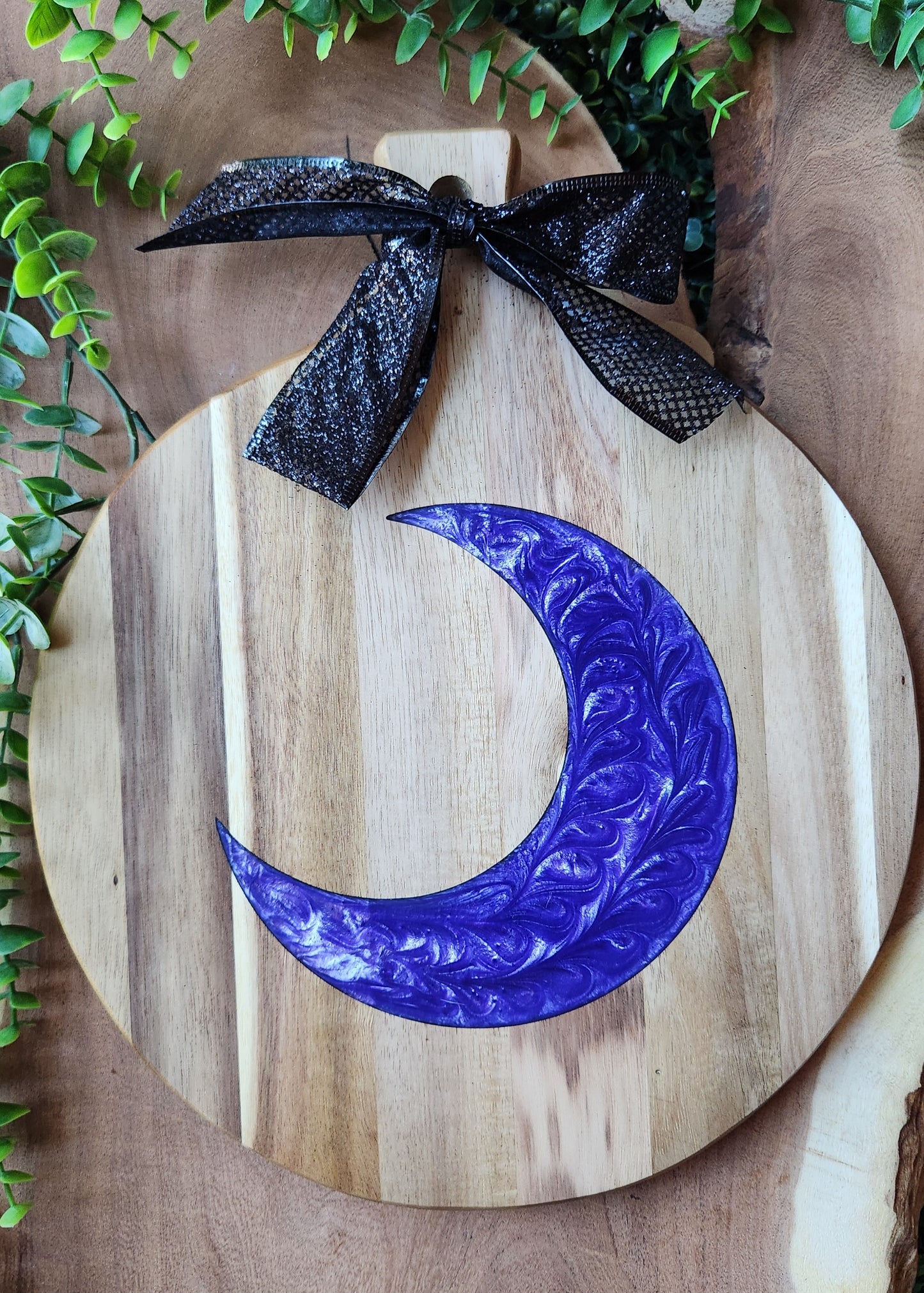 Round Resin Serving Board - The Laser Canvas