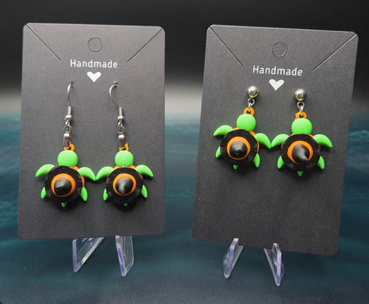 Halloween Witch Turtle Dangle Earrings - craftsbylemieux