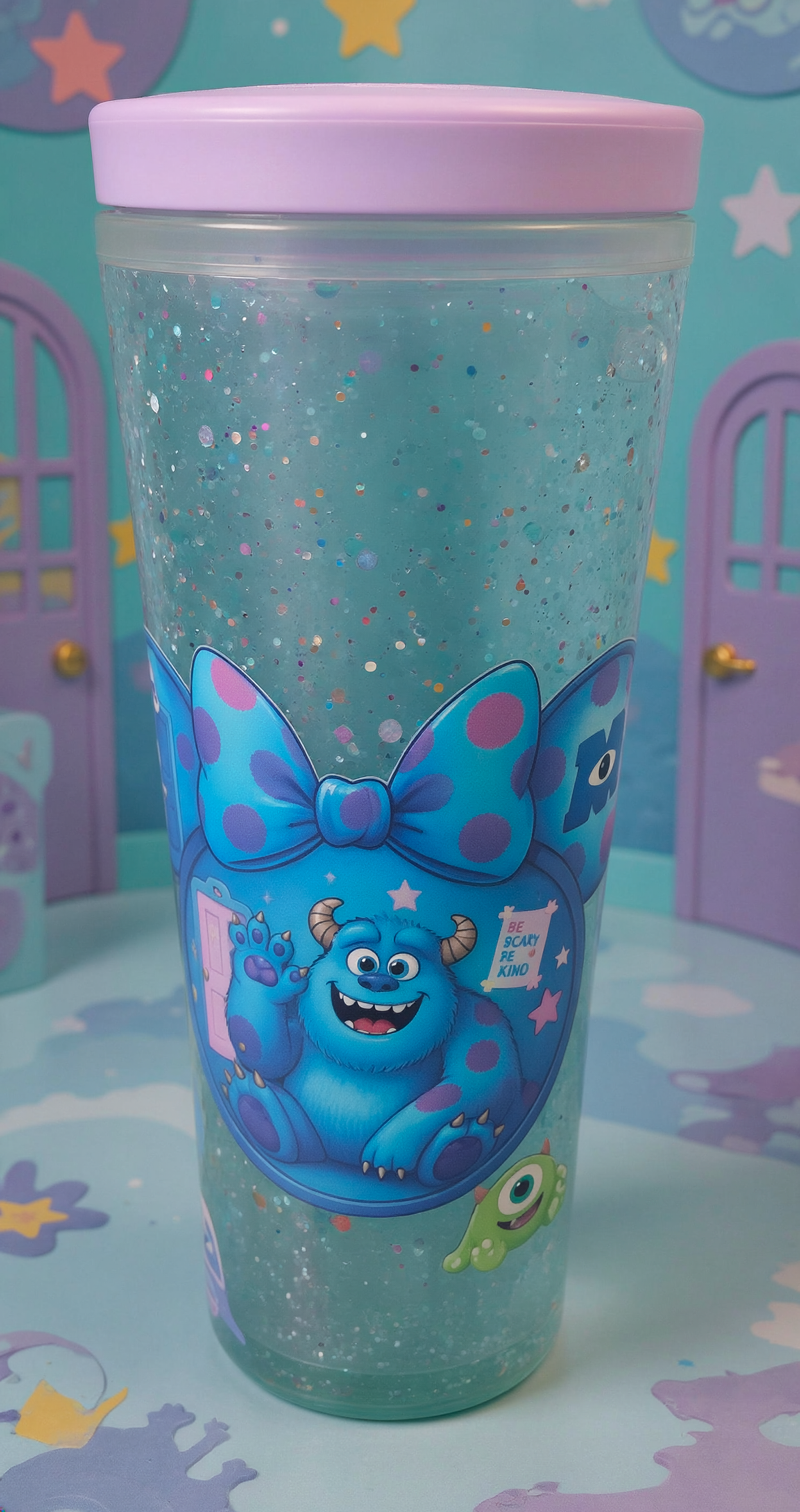 Monsters Moving Glitter Tumbler - We Customize Crafts
