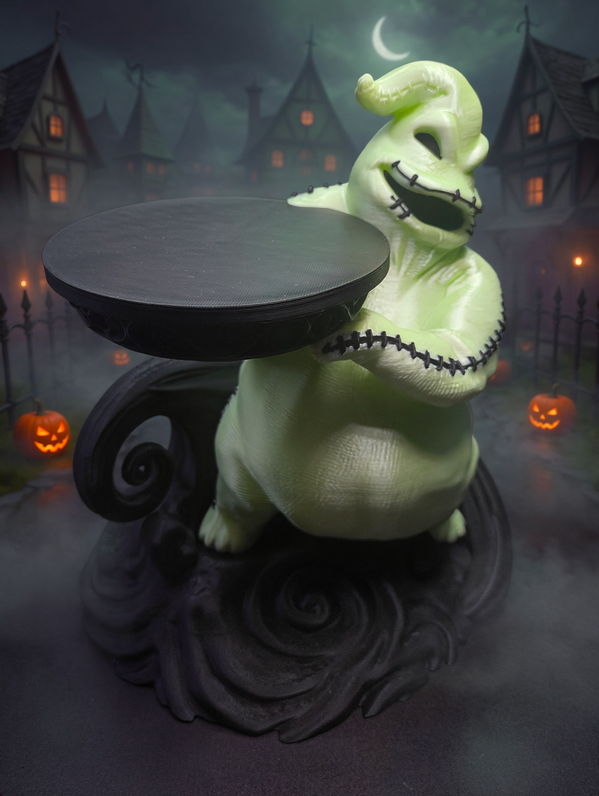 Oogie Boogie Inspired Glows Candle Holder - We Customize Crafts