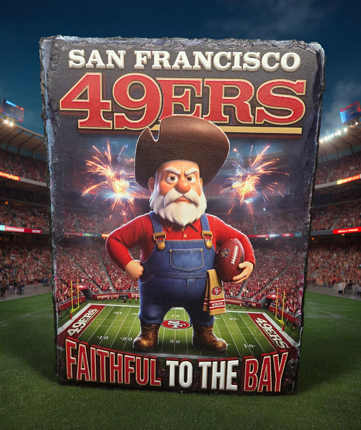 49ers  Disney 5x 7 slate - We customize crafts