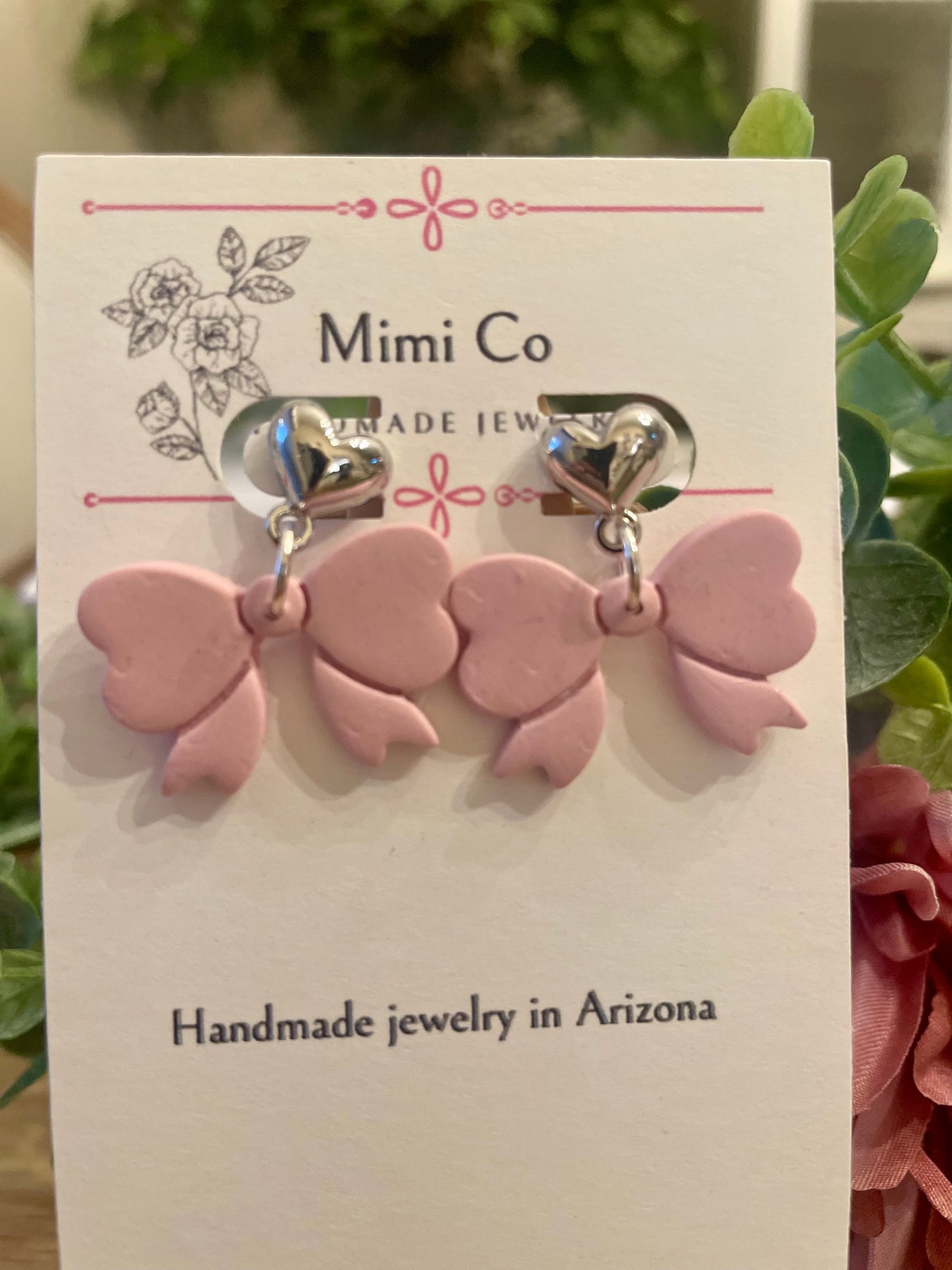 Small Bow Earrings - Mimi Co Handmade Jewelry