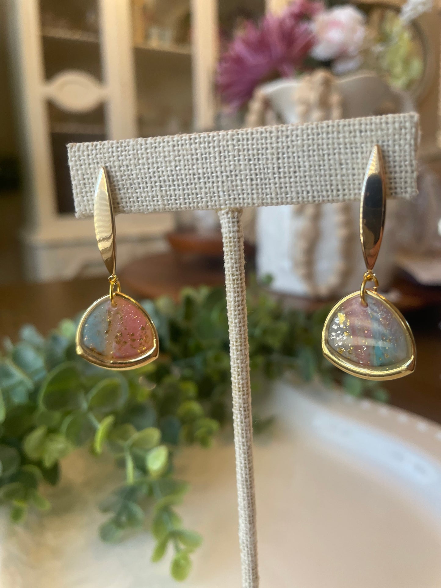 Handmade Polymer Clay Earrings |Sand & Sea - Mimi Co Handmade Jewelry