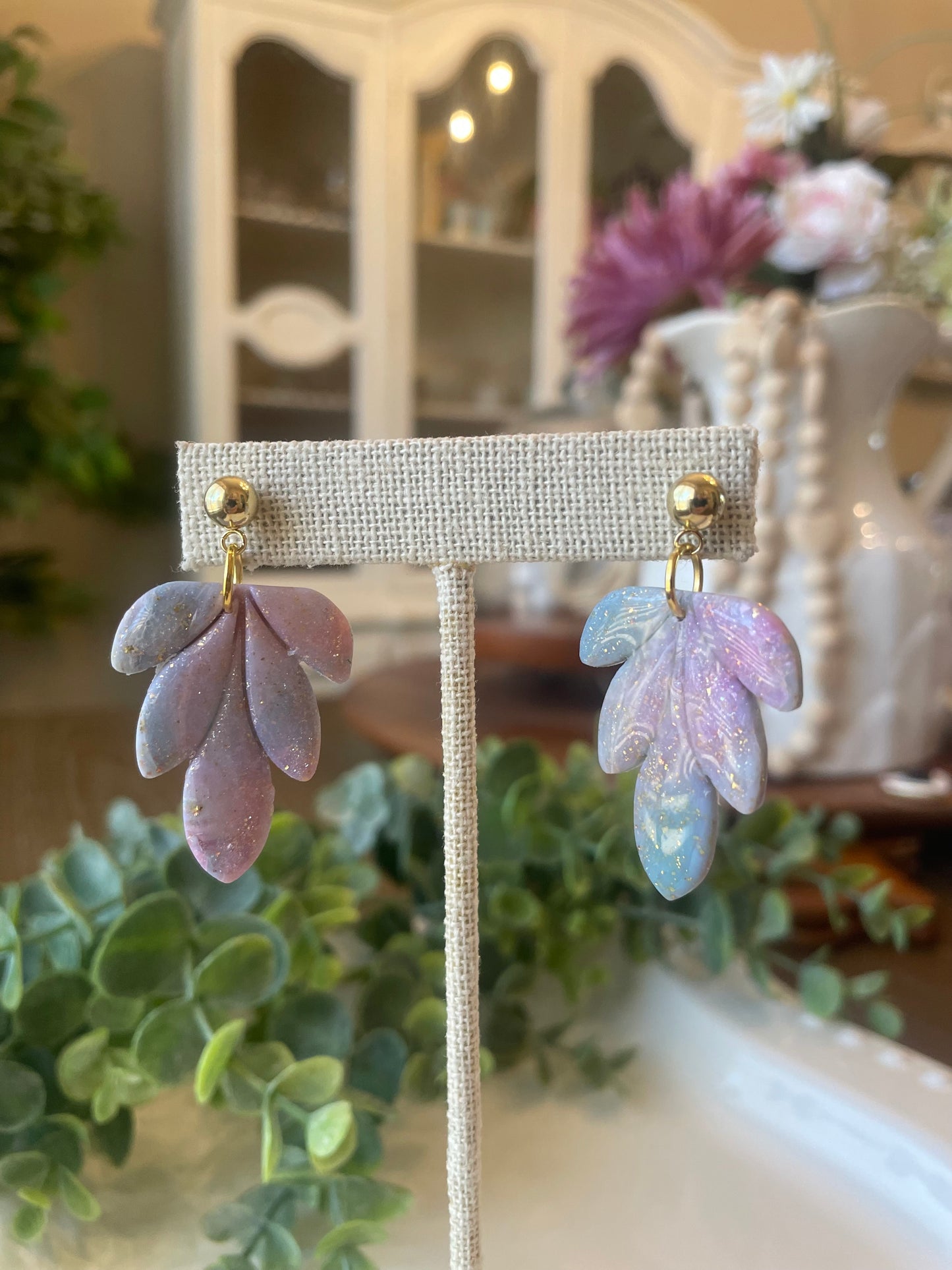 Handmade Polymer Clay Earrings |Sand & Sea - Mimi Co Handmade Jewelry