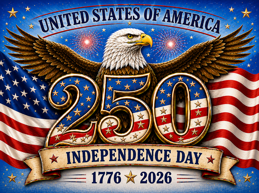 America 250th Anniversary Refrigerator Magnet – 1776–2026 | Independence Day Commemorative