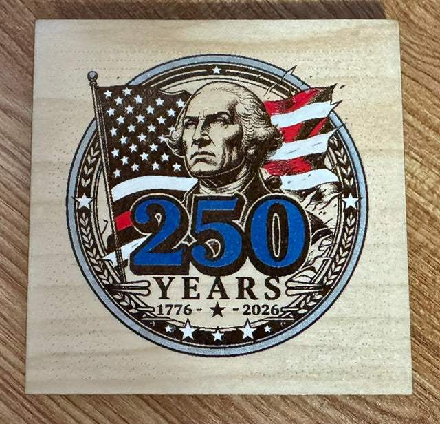 250 Year Anniversary Wood Magnet - CHD