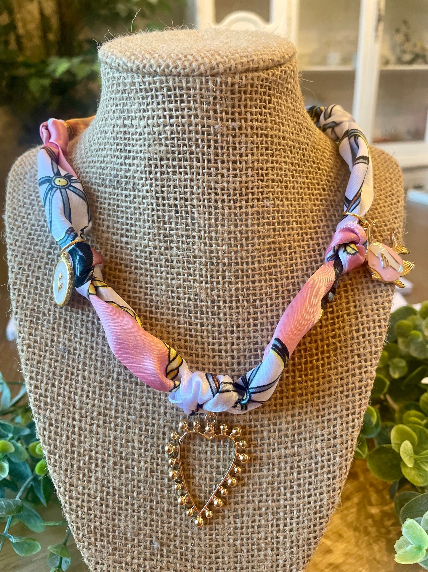 Scarf Necklace - Mimi Co Handmade Jewelry