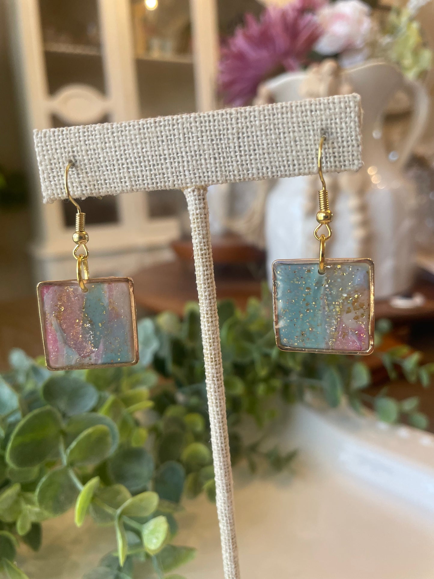 Handmade Polymer Clay Earrings |Sand & Sea - Mimi Co Handmade Jewelry