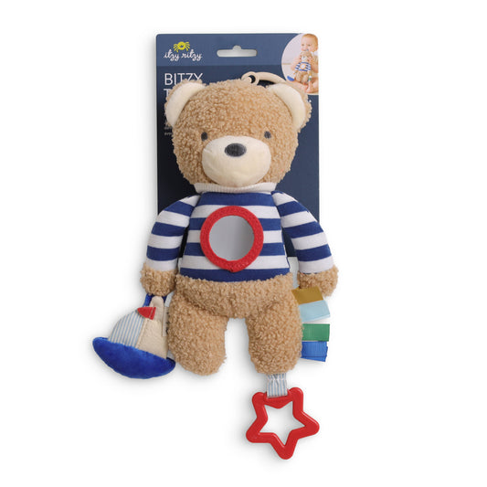 Bitzy Traveler Bear Plush Babies Toy