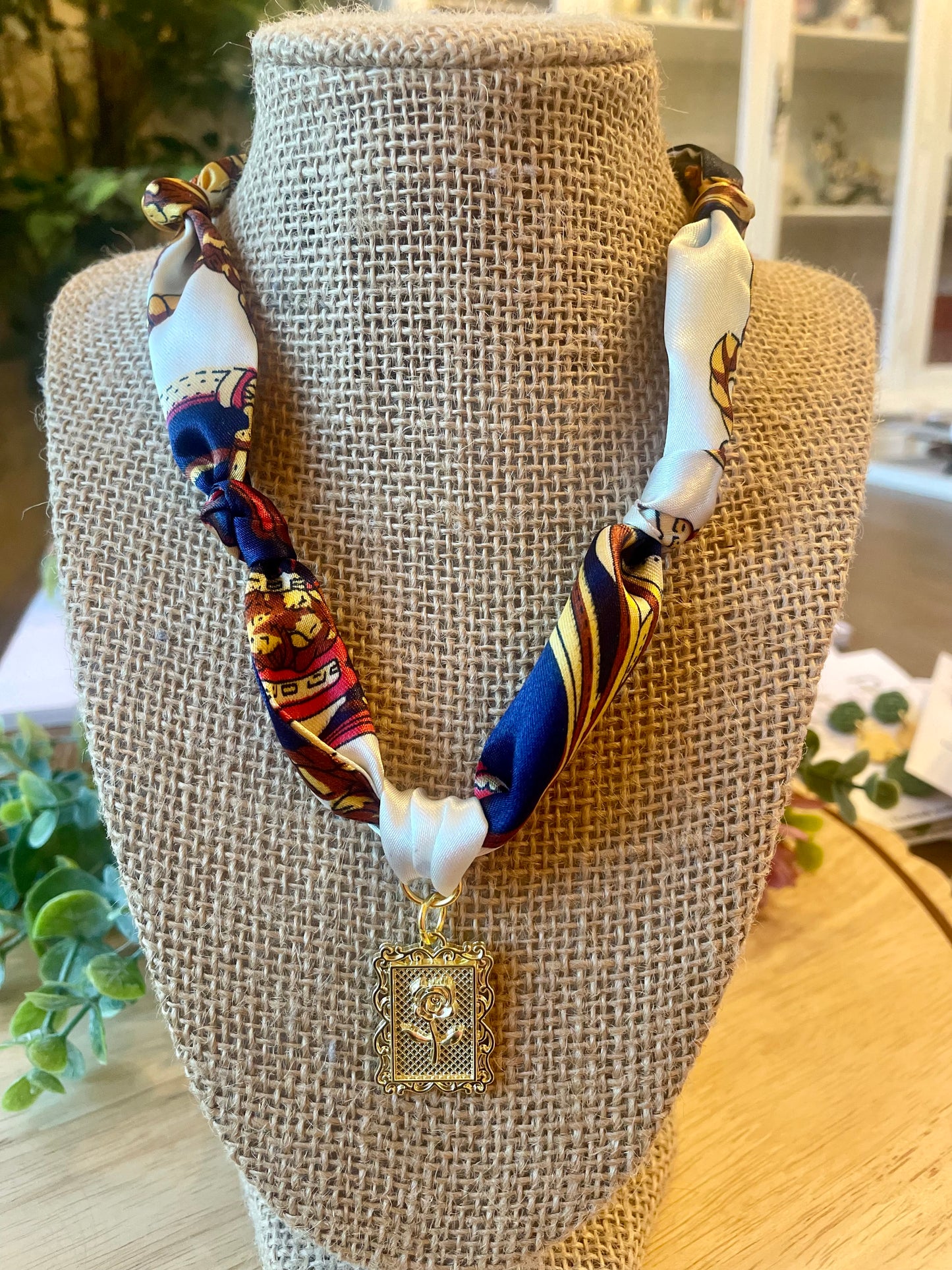 Scarf Necklace - Mimi Co Handmade Jewelry