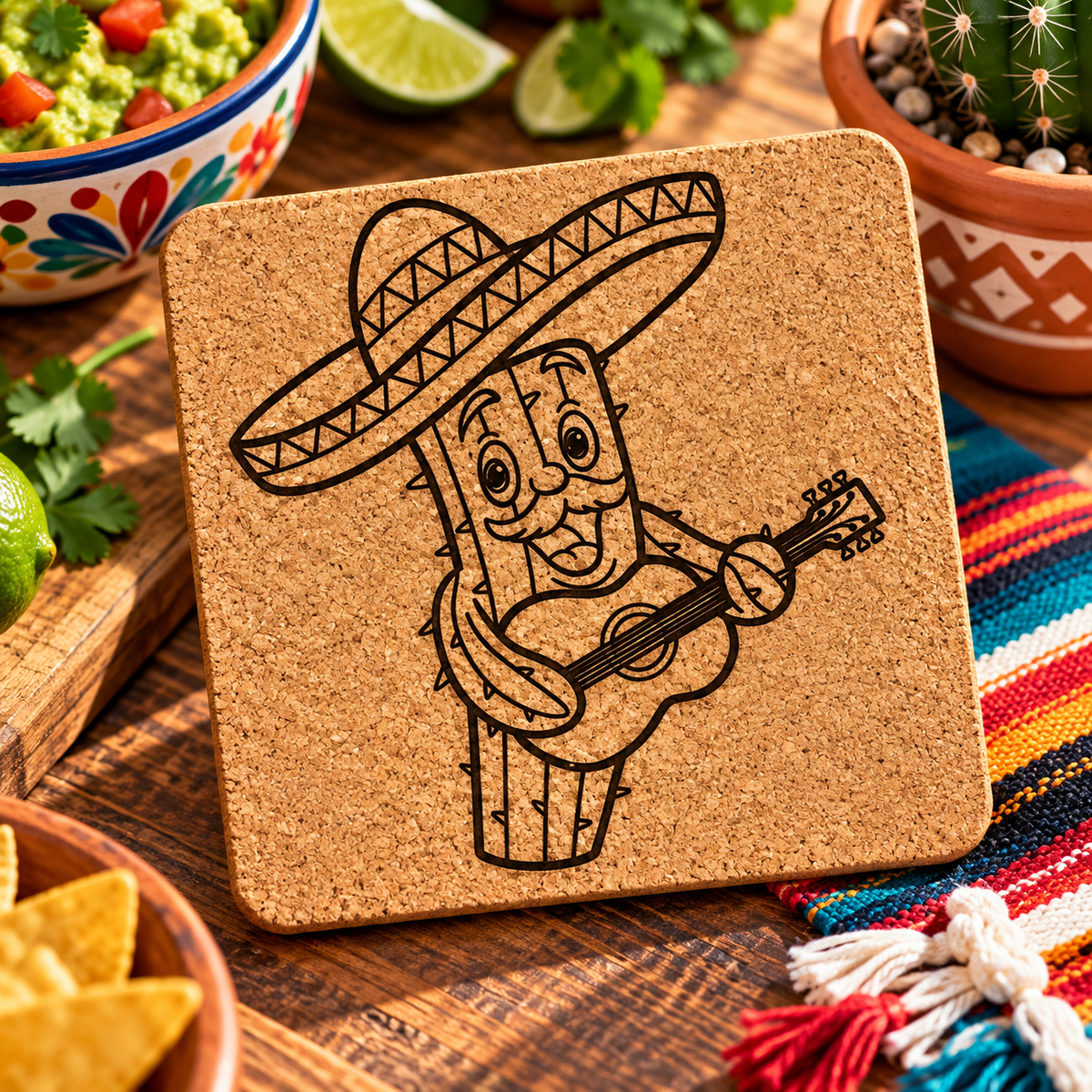Cactus Cork Trivet-DQ Kreations