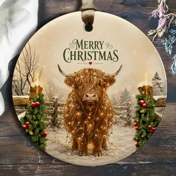 Ceramic Christmas Ornament - Burlapitup