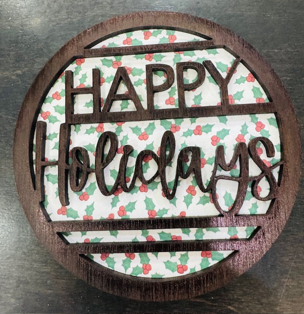 Magnetic Insert - CLASSIC Happy Holidays - STV
