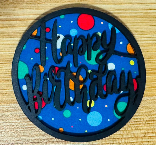 Happy Birthday Magnetic Insert (New Style) - STV