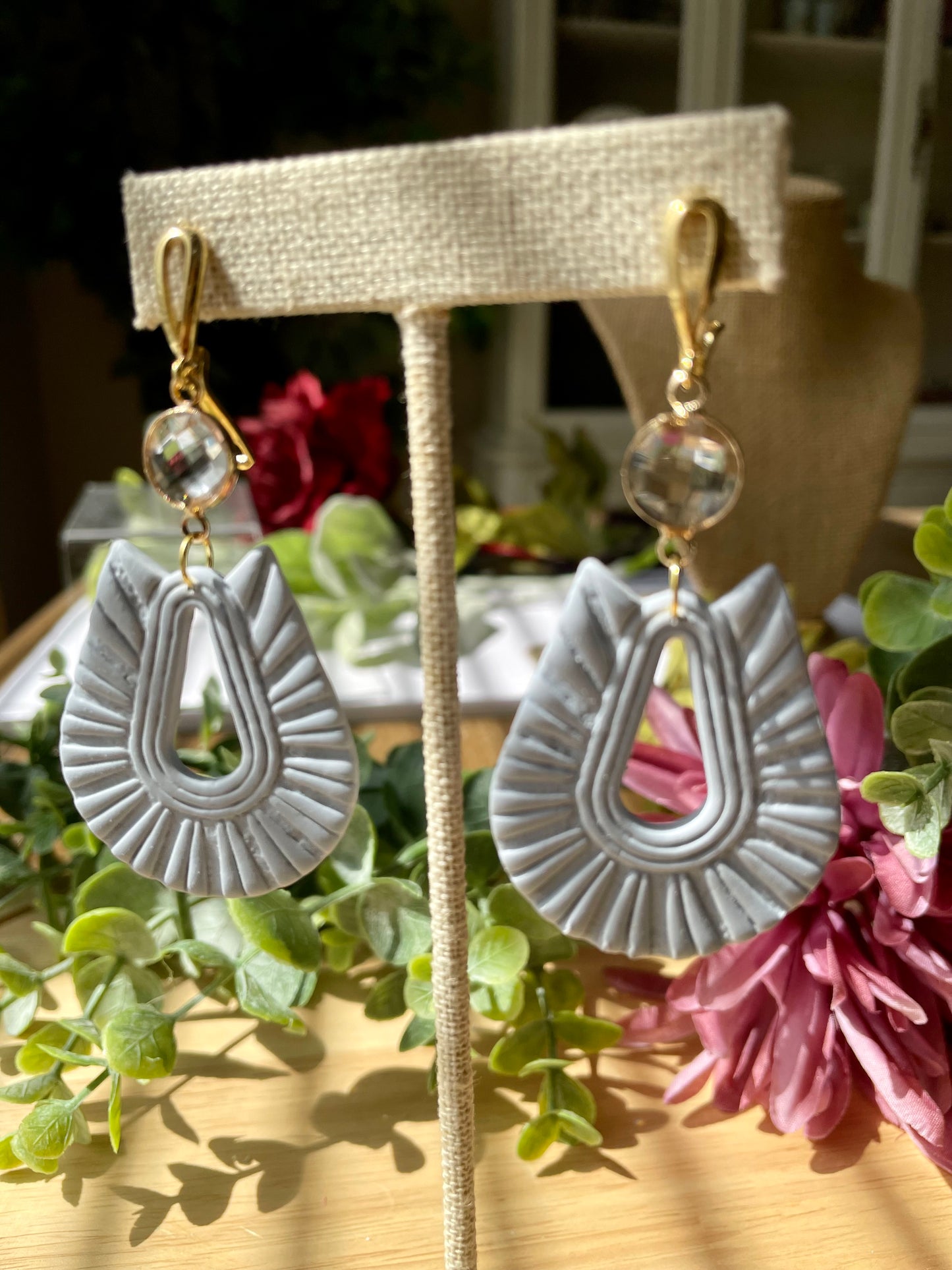 Slate Blue Earrings - Mimi Co Handmade Jewelry