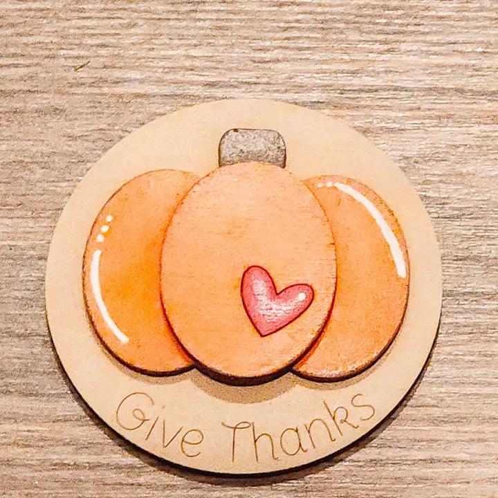 Magnetic Insert - Give Thanks Pumpkin - STV