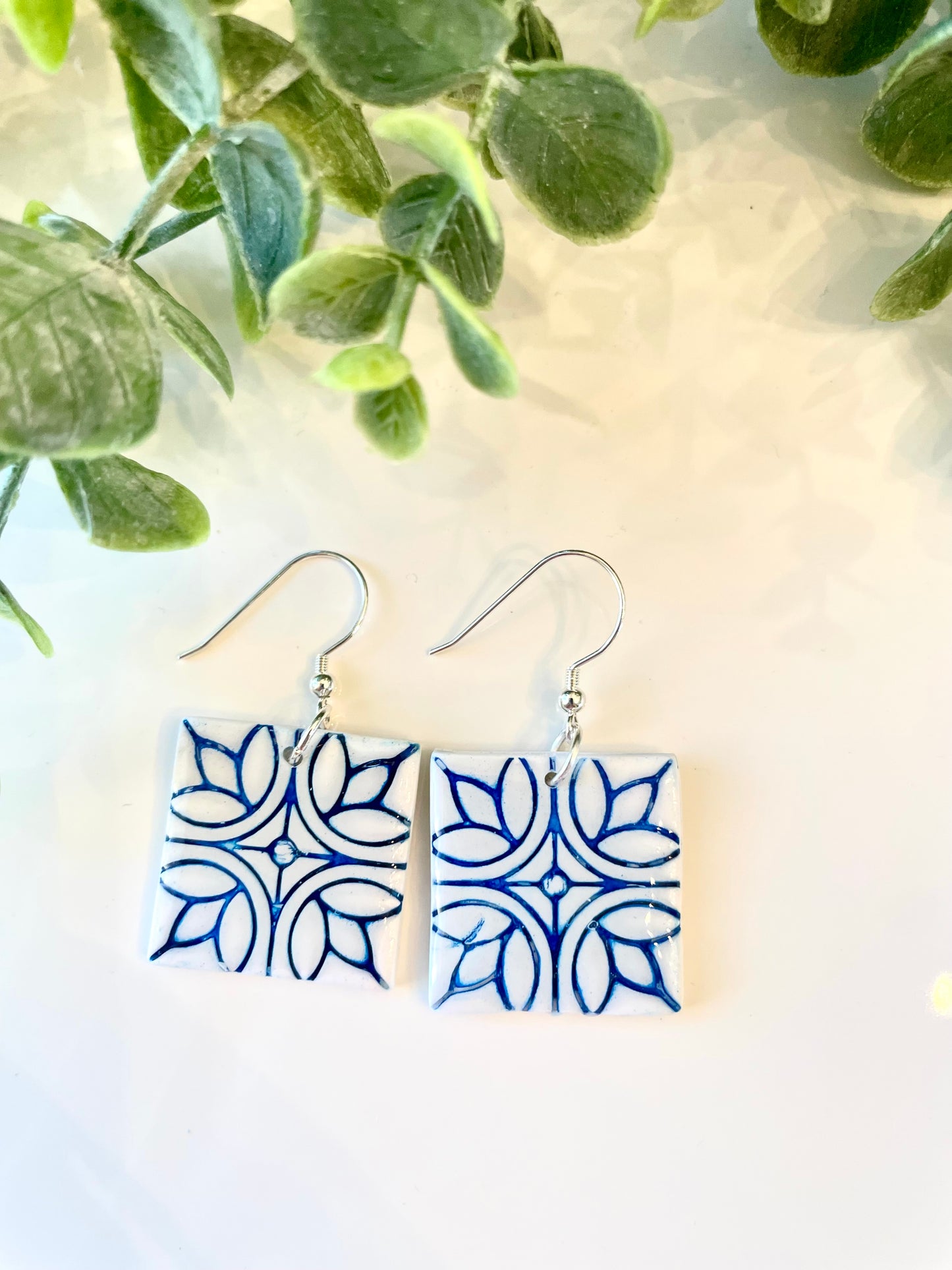 Handmade Polymer Clay Earrings |Mediterranean - Mimi Co Handmade Jewelry
