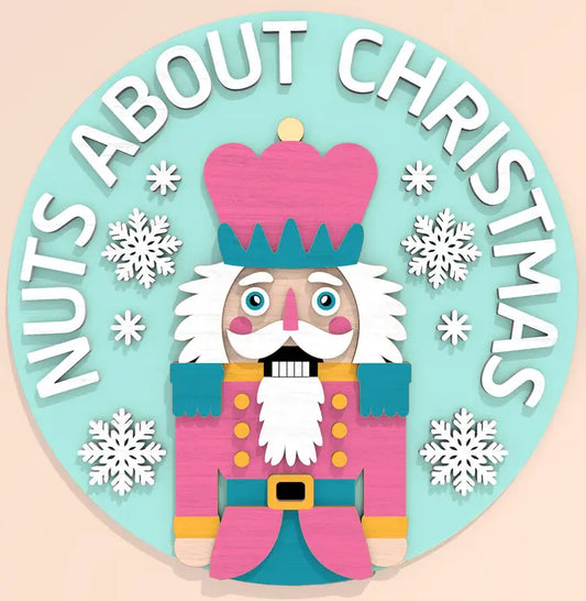 Nuts About Christmas Wood Sign - CHD