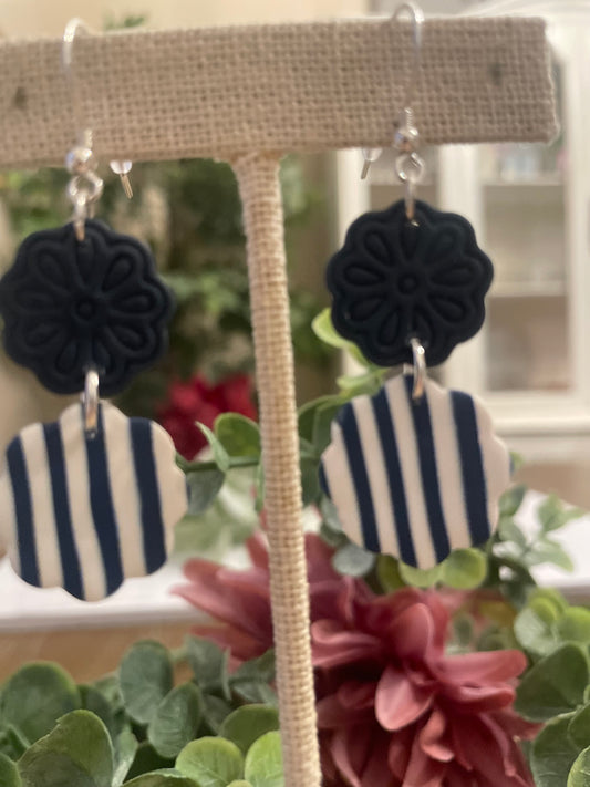 Striped Earrings - Mimi Co Handmade Jewelry