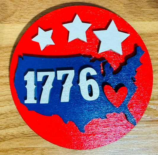 Magnetic Insert - July 4th - 1776 - CHD