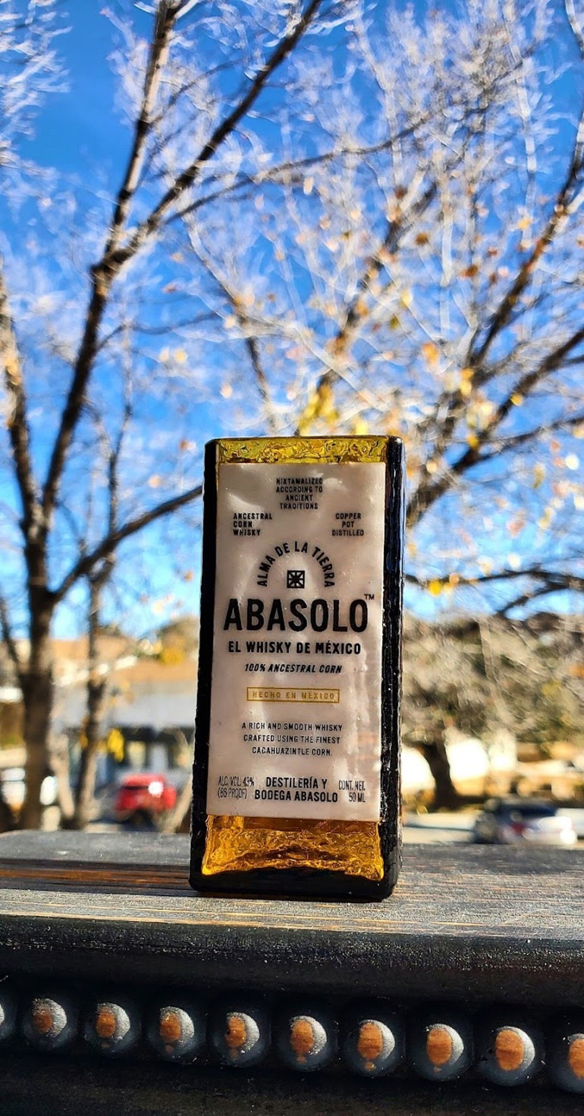 Sealed Abasolo whiskey shot glass