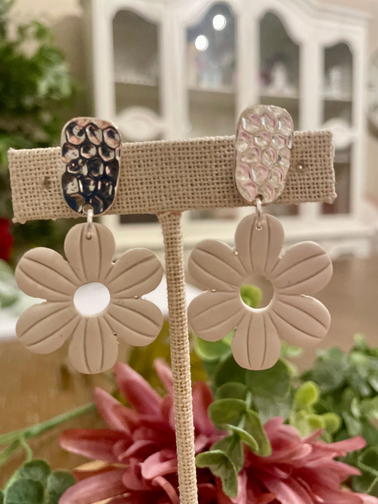 Flower Polymer Clay Earrings - Mimi Co Handmade Jewelry
