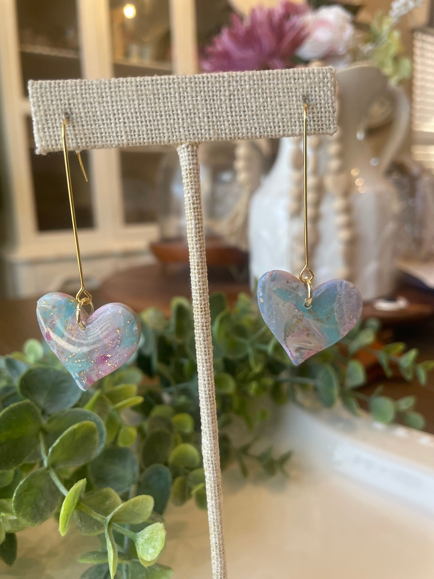 Handmade Polymer Clay Earrings |Sand & Sea - Mimi Co Handmade Jewelry