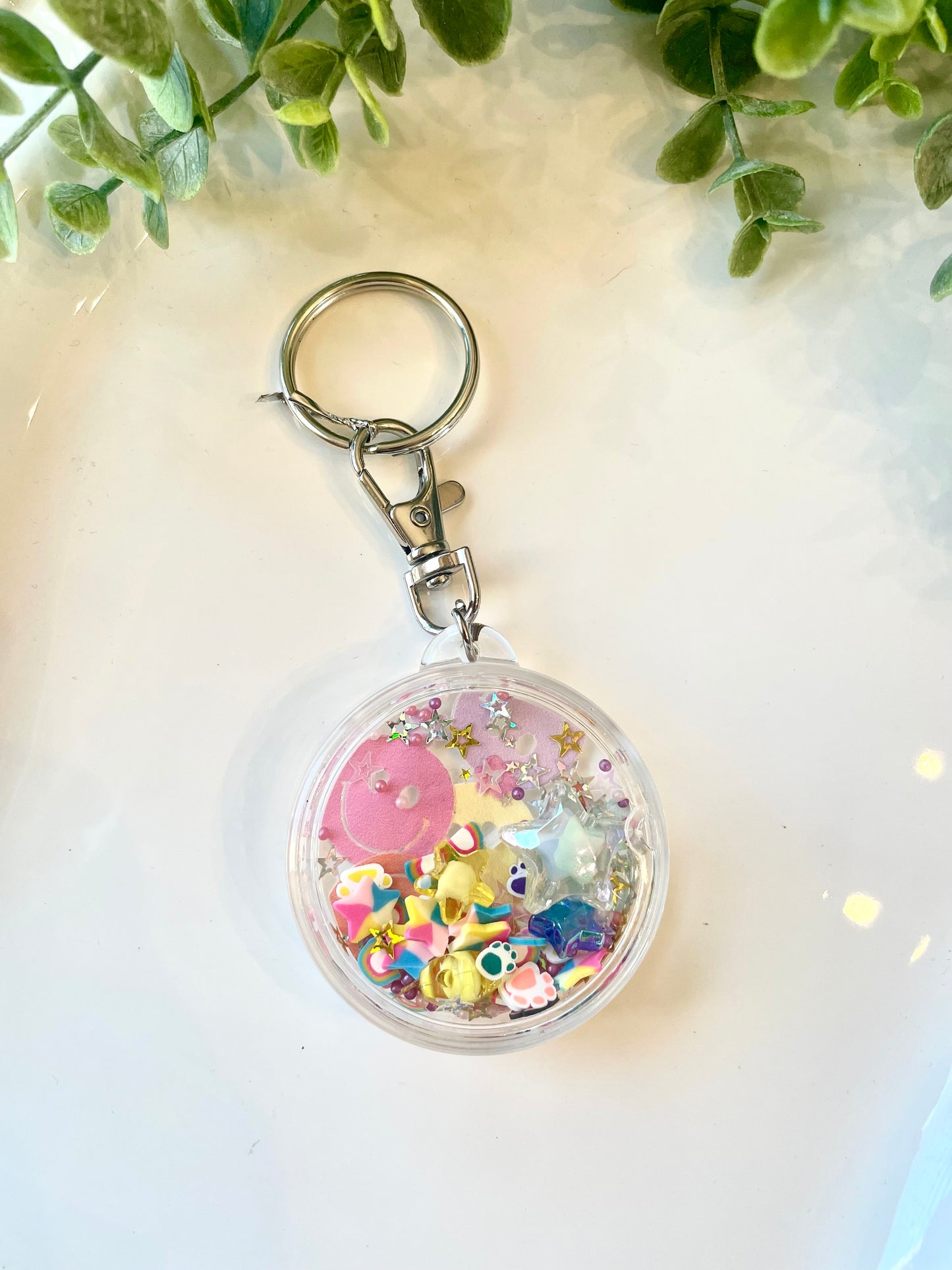 Cute Acrylic Shaker Keychains - Mimi Co Handmade Jewelry