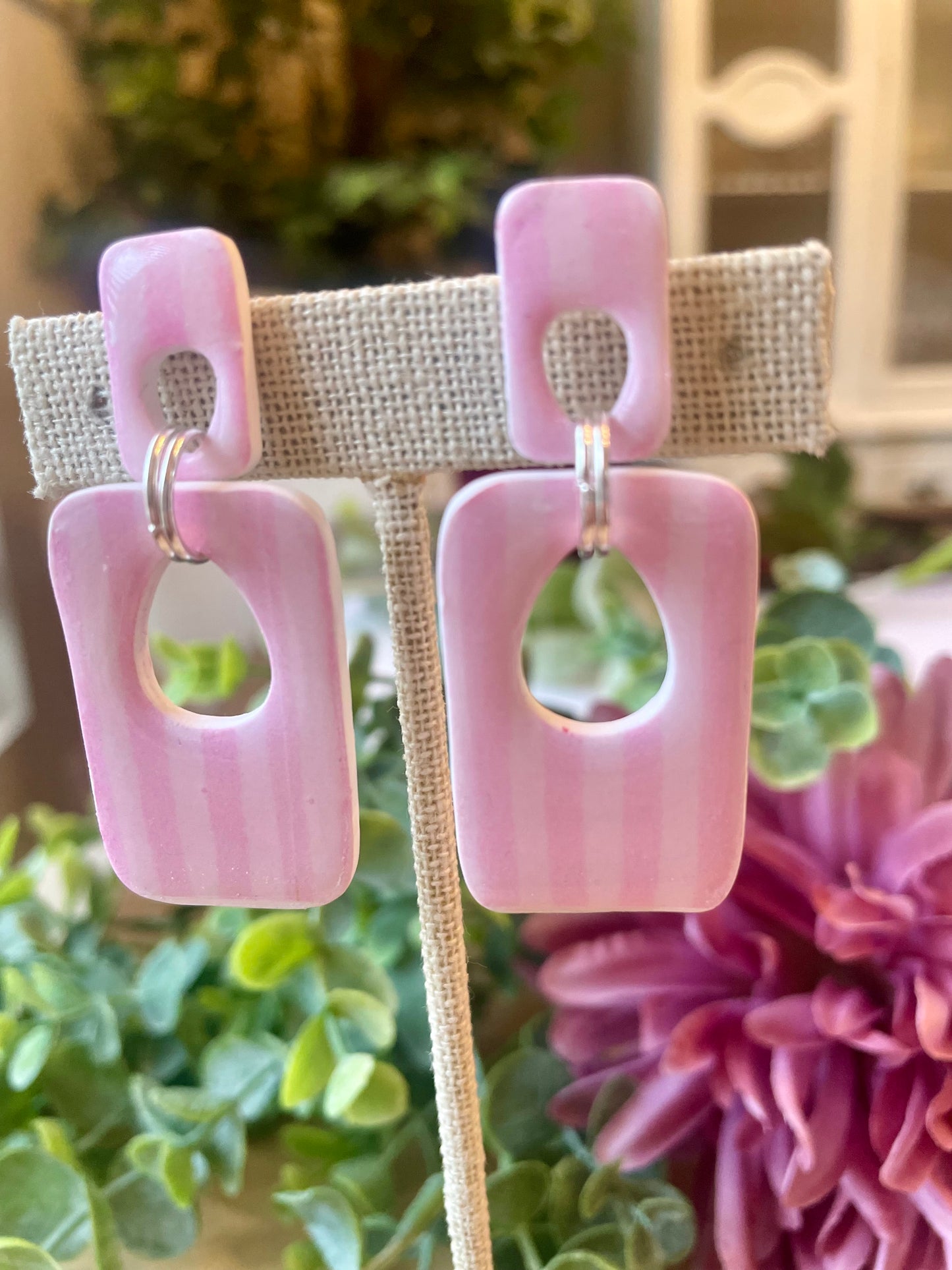 Striped Earrings - Mimi Co Handmade Jewelry