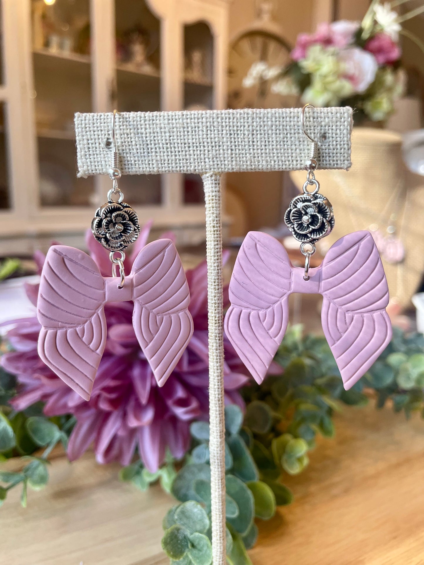 Large Bow Earrings - Mimi Co Handmade Jewelry