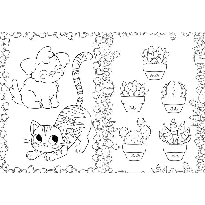 Color Me Cute Coloring Book - STV