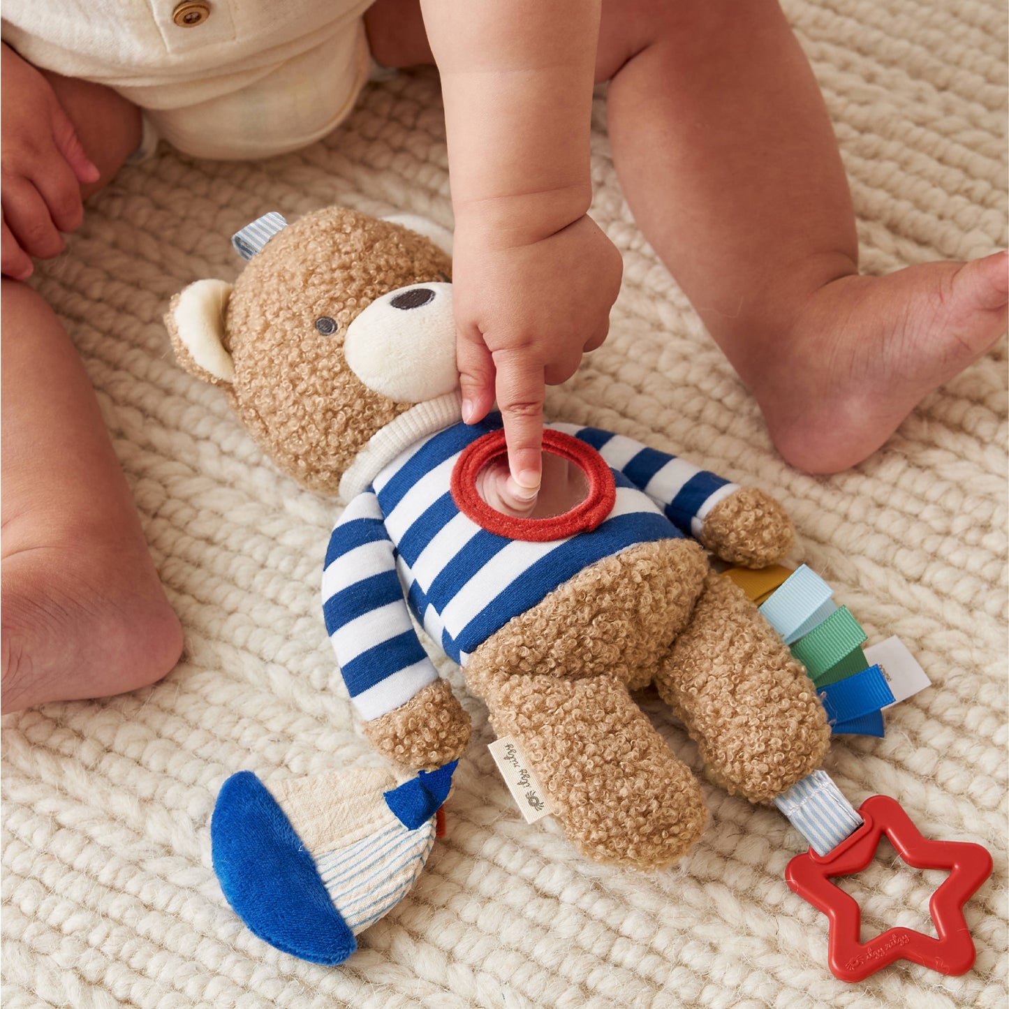 Bitzy Traveler Bear Plush Babies Toy