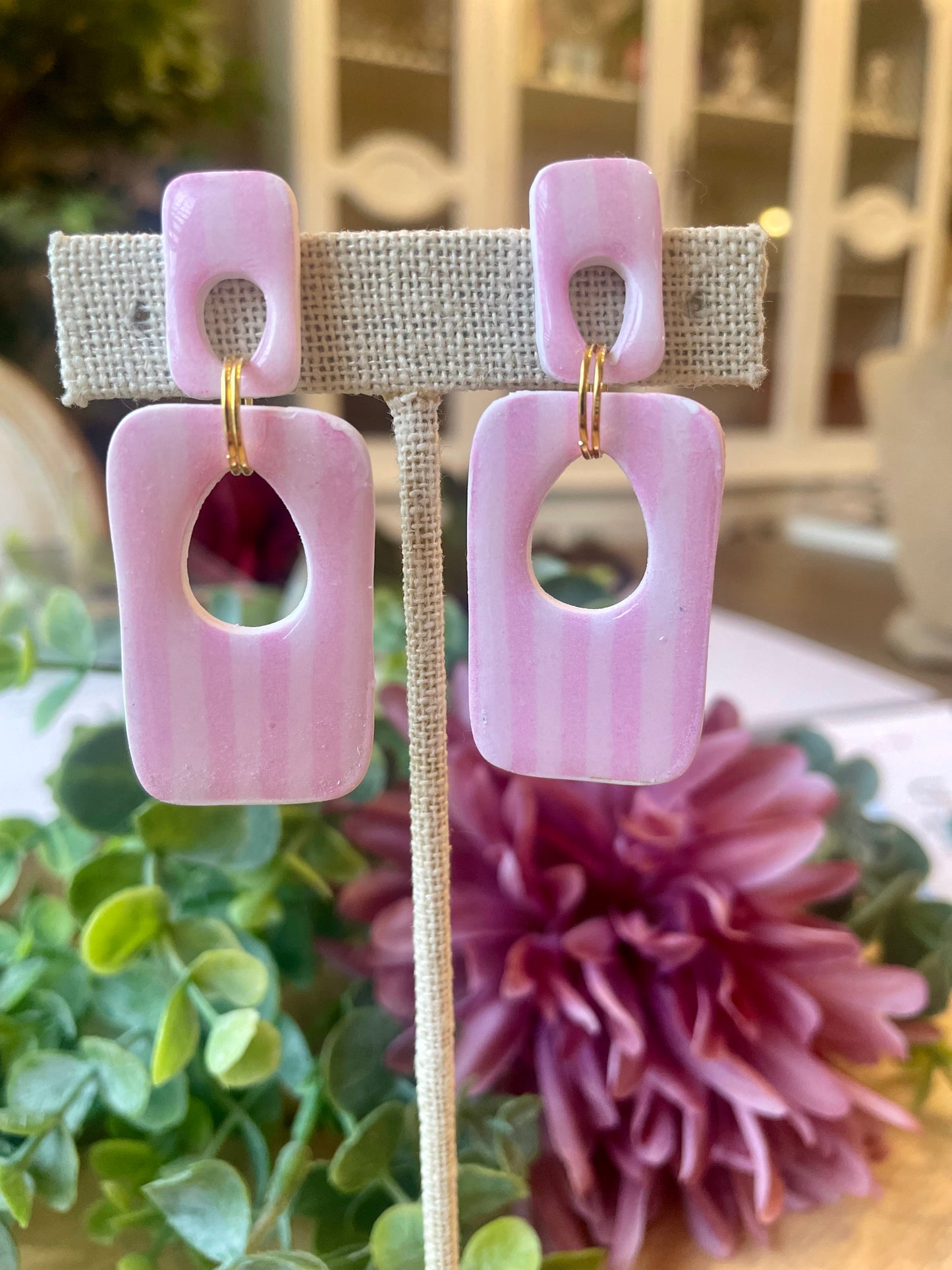 Striped Earrings - Mimi Co Handmade Jewelry