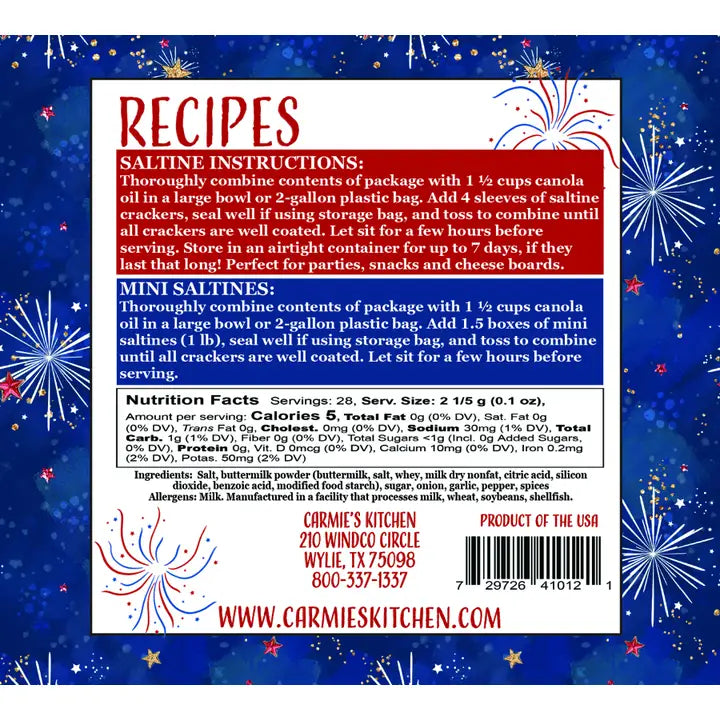 Carmie's Kitchen - Americana Collection Dips - CHD
